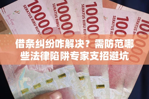 武汉借条纠纷咋解决？需防范哪些法律陷阱专家支招避坑