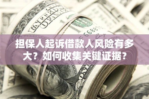 武汉担保人起诉借款人风险有多大？如何收集关键证据？