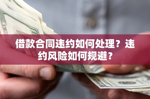 武汉借款合同违约如何处理？违约风险如何规避？